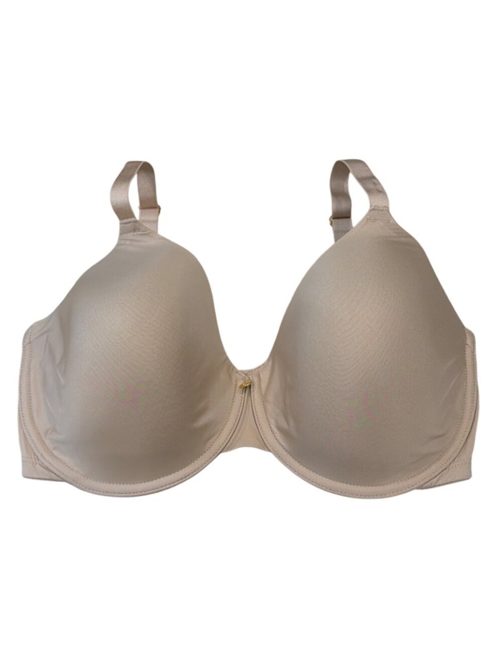 Natori Lace Trimmed Contour Full Coverage Underwire T Shirt Bra Beige 32G #18070